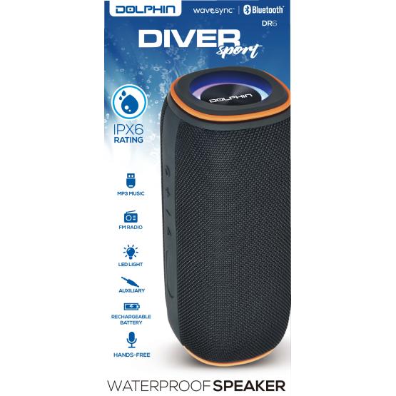 Wholesale-Dolphin DR60 Waterproof Portable Speaker-Speaker-Electro Vision Inc