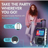 Wholesale-Dolphin KB85R Portable 8 Karaoke Speaker w/ Android Tablet-Karaoke Speaker-Electro Vision Inc