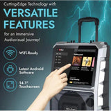 Wholesale-Dolphin KB85R Portable 8 Karaoke Speaker w/ Android Tablet-Karaoke Speaker-Electro Vision Inc