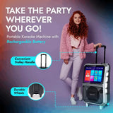 Wholesale-Dolphin KB85R Portable 8" Karaoke Speaker w/ Android Tablet-Karaoke Speaker-Electro Vision Inc