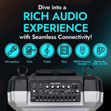 Wholesale-Dolphin KB85R Portable 8" Karaoke Speaker w/ Android Tablet-Karaoke Speaker-Electro Vision Inc