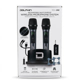 Wholesale-Dolphin MCX-852 Rechargeable Multi-Purpose Wireless Microphone System (2 Pack)-Wireless Microphone-Electro Vision Inc