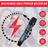Wholesale-Dolphin MCX11 Professional Wireless USB-C Rechargeable Microphone - Blue-Wireless Microphone-Electro Vision Inc