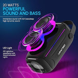 Wholesale-Dolphin S20-BK Portable IPX5 Bluetooth Speaker Black-Electro Vision Inc