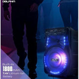 Wholesale-Dolphin SP1217RBT Rechargeable Party Speaker 12"-Speaker-Electro Vision Inc