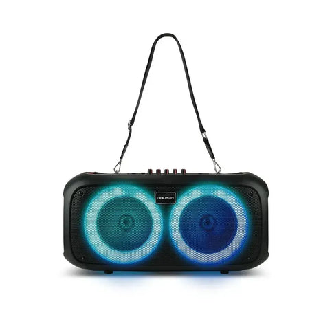 Wholesale-Dolphin SP2600RBT Dual 6.5" Party Speaker with Shoulder Strap-Electro Vision Inc