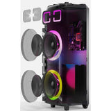 Wholesale-Dolphin SP3210RBT Dual Rechargeable Party Karaoke Machine 10"-Karaoke System-Electro Vision Inc