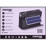 Wholesale-Dolphin SP420BTBK Retrobox Solar Rechargeable Speaker W/Bluetooth, AM/FM - Black-Solar Speaker-Electro Vision Inc