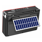 Wholesale-Dolphin SP420BTBK Retrobox Solar Rechargeable Speaker W/Bluetooth, AM/FM - Black-Solar Speaker-Electro Vision Inc