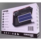 Wholesale-Dolphin SP420BTRD Retrobox Solar Rechargeable Speaker Red-Bluetooth Speaker System-Electro Vision Inc