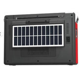 Wholesale-Dolphin SP420BTRD Retrobox Solar Rechargeable Speaker Red-Bluetooth Speaker System-Electro Vision Inc