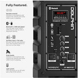 Wholesale-Dolphin SP807RBT Bluetooth Party Speaker 8"-Bluetooth Speaker-Electro Vision Inc