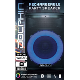Wholesale-Dolphin SP807RBT Bluetooth Party Speaker 8"-Electro Vision Inc