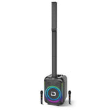 Wholesale-Dolphin SPA10R Dual Rechargeable Party Speaker W/ Sound Activated Lights 10"-Speakers-Electro Vision Inc