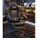 Wholesale-Dowinx LS-66D87B-02 Gaming Chair Big and Tall for E-Sport Gamers, Ergonomic Game Chair with Footrest & Headrest for Gaming Rooms-Gaming Chair-Electro Vision Inc