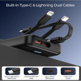 Wholesale-ESEEKGO P12B Power Bank 10000mAh w/ Built in Cable-Power Bank-Electro Vision Inc