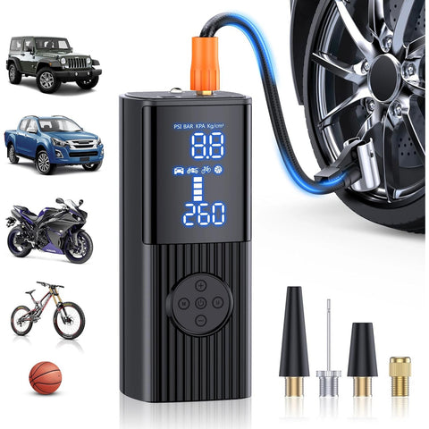 Wholesale-EVDANCE Tire Inflator Portable Air Compressor - Air Pump for Car Tires Max 150PSI with 7500mAh Rechargeable Battery-Air Pump-Electro Vision Inc