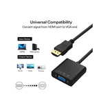 Wholesale-Electronic Necessities PAT81005BLK HDMI Male to VGA Female Adapter with Audio Transfer-HDMI Adapter-Electro Vision Inc