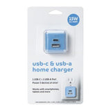 Wholesale-Electronic Necessities PHC81039FB1 USB-C & USB-A Home Charger-Electro Vision Inc