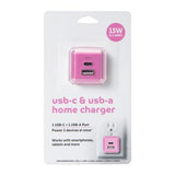 Wholesale-Electronic Necessities PHC81039FB1 USB-C & USB-A Home Charger-Electro Vision Inc