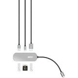 Wholesale-Emtec ECHUBT650C 6-in-1 Type-C Multimedia Hub-Electro Vision Inc