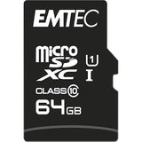 Wholesale-Emtec SD64 Micro SD Class 10 - 64GB-Memory Card-Electro Vision Inc