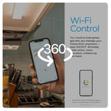 Wholesale-Enbrighten 58261T1 LED WiFi Light Fixture, White - 24in.-Electro Vision Inc