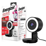 Wholesale-Energizer EIX1006BLK Smart 2K 5GHz Wi-Fi Foldable Privacy Camera w/ Light-Security Cameras-Electro Vision Inc