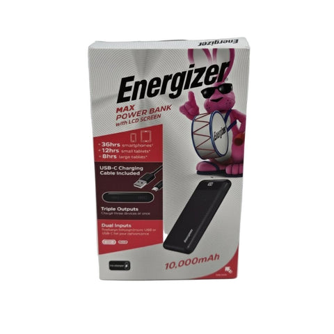 Wholesale-Energizer EU10011PQ Power Bank USB-C/ PD3.0/ SCP/VOOC Fast Charge 10K mAh-Power Bank-Electro Vision Inc