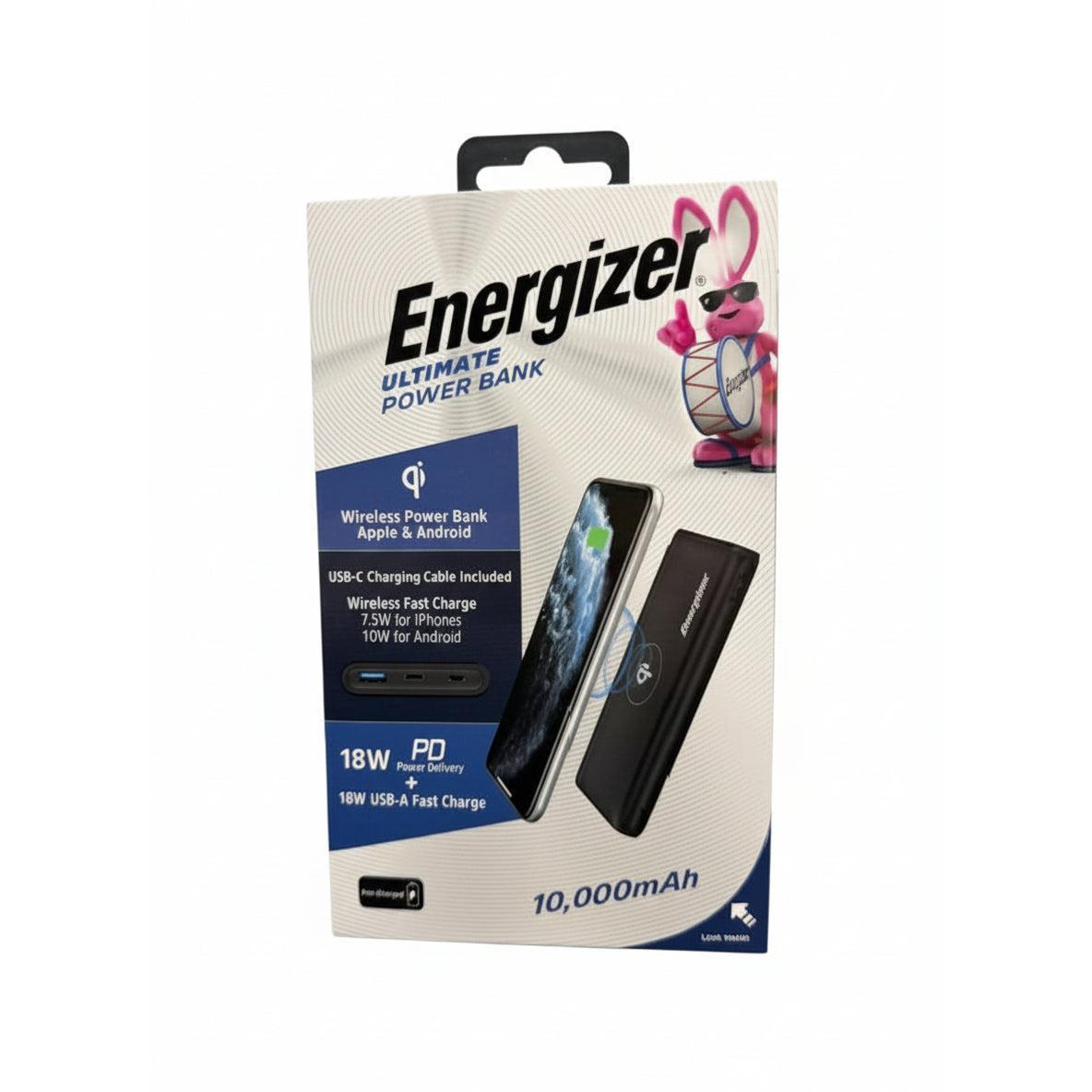 Wholesale-Energizer QE10011PQ-BK Power Bank Type C Support PD Input/Output 10k mAh-Power Bank-Electro Vision Inc