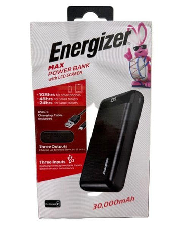 Wholesale-Energizer UE30058 Power Bank B30000mAh-Power Bank-Electro Vision Inc