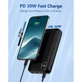 Wholesale-Enerwow PB50000 Portable-Charger-Power-Bank - 50000mAh Powerbank PD 30W-Electro Vision Inc