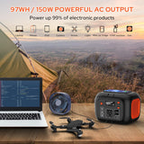 Wholesale-Enofolo Portable Power Station 97Wh Power Bank 26400mAh Battery Pack Fasting Charging 150W AC Outlet-Power Bank-Eno-G200-Electro Vision Inc