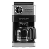 Wholesale-Epilson ECM80B Coffee Maker/ Grinder Brews 12 Cups-Coffee Maker-Electro Vision Inc