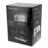 Wholesale-Epilson ECM80B Coffee Maker/ Grinder Brews 12 Cups-Coffee Maker-Electro Vision Inc