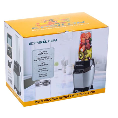 Wholesale-Epsilon GRN1000 Blender with Travel Cup - 1000 WATTS-Food Mixers & Blenders-Electro Vision Inc