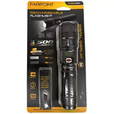 Farpoint FLR650012 500Lm/150Lm Dual Light, Digital Display Flashlight,6/Display