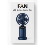 Wholesale-Fan N15 LED Digital Display Portable Fan – Adjustable Speed, Rechargeable, Compact Design-Fans-Electro Vision Inc
