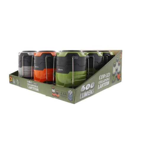 Wholesale-Farpoint FL23600918 Collapsible Lantern 4AA Included, 9/Display 600Lm-Lantern-Electro Vision Inc