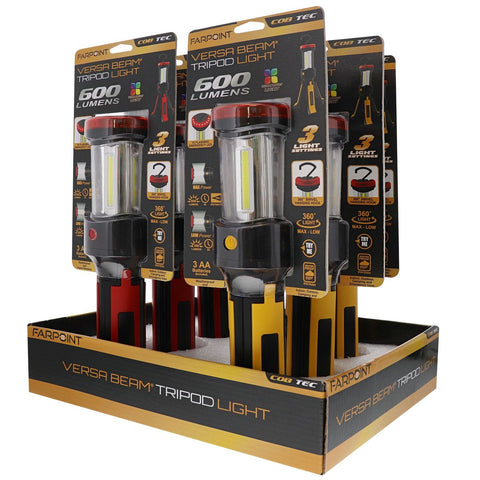 Wholesale-Farpoint FL60006 Versa Beam Tripod Light 600 Lumens-Beam Light-Electro Vision Inc