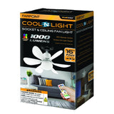 Wholesale-Farpoint FLFB12006 Fan Light 1000 Lumen w/ Remote - White Body-Fan Light-Electro Vision Inc