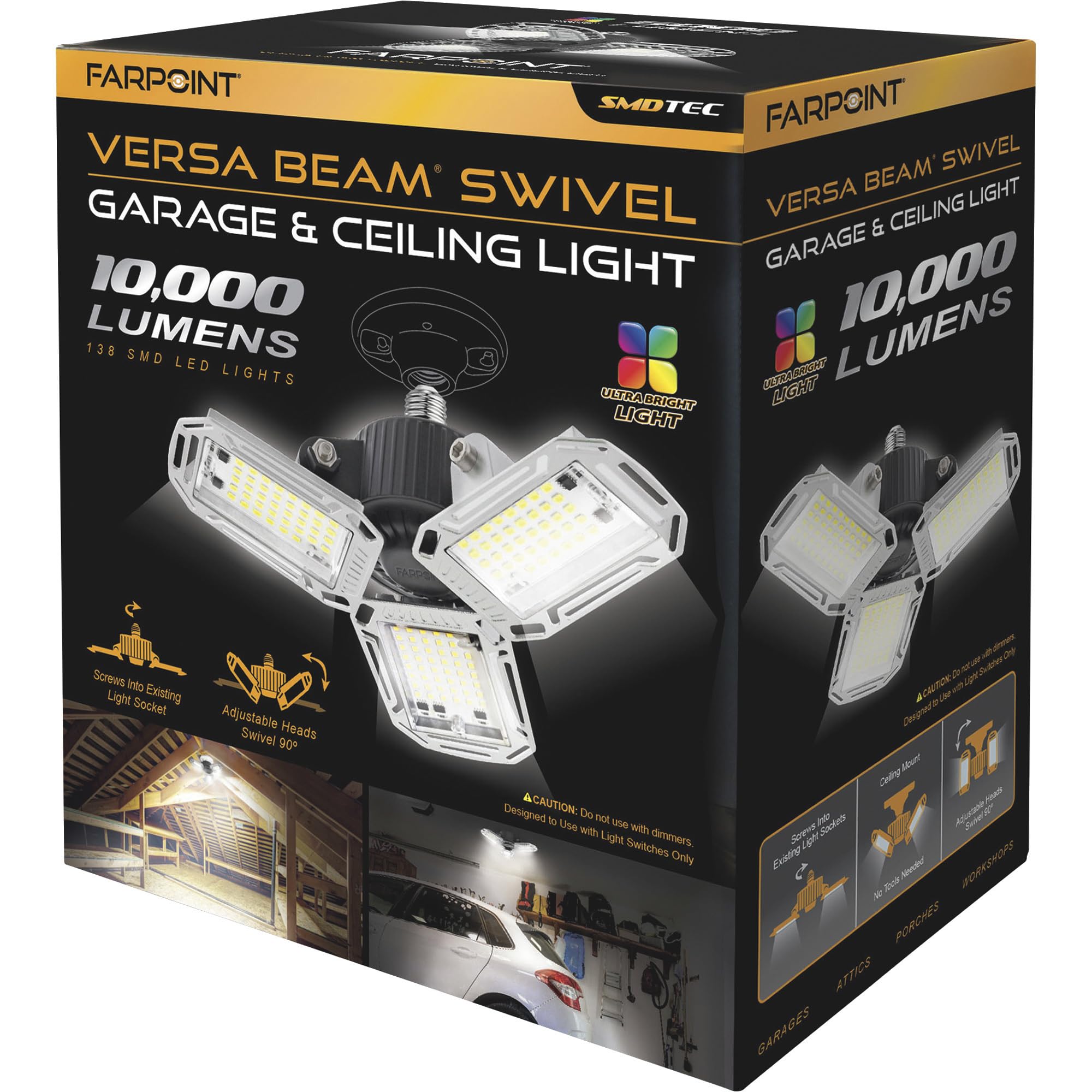 Wholesale-Farpoint FLFB31004 Garage & Ceiling Light 10,000Lm-Electro Vision Inc