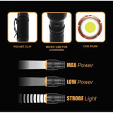 Wholesale-Farpoint FLFR10012 Rechargeable Flashlight Digital Display, 4.5001 - 1000Lm-Flashlight-Electro Vision Inc