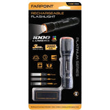 Wholesale-Farpoint FLFR10012 Rechargeable Flashlight Digital Display, 4.5001 - 1000Lm-Flashlight-Electro Vision Inc