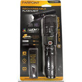 Wholesale-Farpoint FLR550012 Rechargeable Flashlight 500 Lumen-Flashlight-Electro Vision Inc