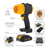 Wholesale-Farpoint FPCB65004 Cordless Rechargeable Blower w/Led Light-Blower Fan-Electro Vision Inc