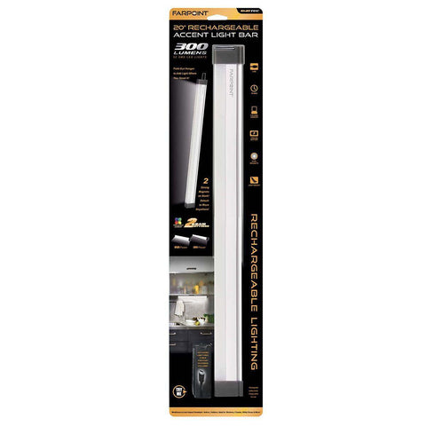 Wholesale-Farpoint WMSL18216 Rechargeable Accent Light Bar - 20"-Electro Vision Inc