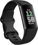 Wholesale-Fitbit GA05183-EU Charge 6 Advanced Fitness & Health Tracker - Obsidian EU-Fitness Tracker-Electro Vision Inc