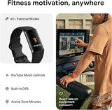 Wholesale-Fitbit GA05183-EU Charge 6 Advanced Fitness & Health Tracker - Obsidian EU-Fitness Tracker-Electro Vision Inc