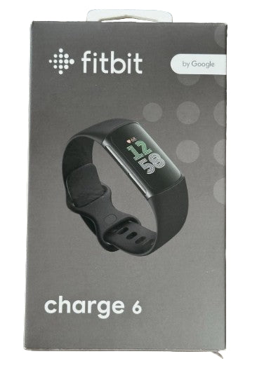 Wholesale-Fitbit GA05183-EU Charge 6 Advanced Fitness & Health Tracker - Obsidian EU-Fitness Tracker-Electro Vision Inc